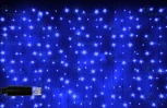 Гирлянда светодиодная Занавес синяя 220B, 300 LED, провод прозрачный, IP65 RL-CS2*1.5-CT/B Rich LED