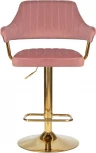 Стул барный DOBRIN CHARLY GOLD (розовый велюр (MJ9-32)) 5019_Golden-LM 5019_Golden-LM, цвет сиденья розовый (MJ9-32), основания золото