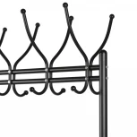 Вешалка напольная на колесах М 11 чёрный от фабрики Mebelik