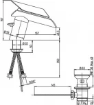 Смеситель Paini Morgana 73CR306KM для биде