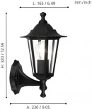 Настенный фонарь уличный Eglo Laterna 4 22468