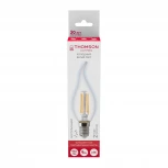 Лампочка светодиодная филаментная прозрачная свеча на ветру E14 9W Thomson Tail Candle TH-B2387
