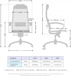 Офисное кресло Метта Samurai T-1.04 MPES Черный