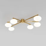 Потолочная люстра Eurosvet Opaline 70220/6 латунь (шар)