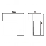 Настенный светильник уличный Oasis Light 2103