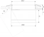 Встраиваемый светодиодный светильник черный Elektrostandard Stark 25035/LED (220V, круглые)