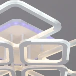 Потолочная люстра светодиодная на штанге с пультом Reluce 09821-3.3-4+4 WH (RGB) (220V)