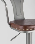 Стул барный Stool Group TOLIX ARMS SOFT серебристый УТ000001295