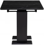 Стол на тумбе Woodville Иматра 140х80х76 черный мрамор / черный кварц 532383