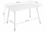 Стол Woodville Bianka белый 11713