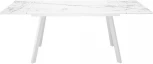 Стол DikLine SKA125 Керамика Белый мрамор/подстолье белое/опоры белые (2 уп.) 00-00070344
