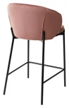 Полубарный стул M-City WENDY BLUVEL-52 PINK (H=65cm), велюр