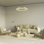 Светильник подвесной ST Luce Esme SL6011.313.01 Латунь/Прозрачный LED 1*65W (220V, на тросе, круглые)