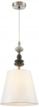 Подвесной светильник Lumion Kentuki 8283/1A никель/белый, металл/керамика/текстиль Е14 1*40W 220V
