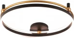 Потолочный светильник круглый Crystal Lux FERNANDO PL72W LED BLACK/GOLD (220V, пульт управления, кольцо)