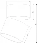 Светильник потолочный светодиодный Elektrostandard Rolly 25112/LED черный (220V, круглые)