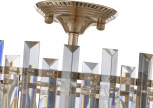 Потолочная люстра хрустальная на штанге Arte Milano Sorrento-5209 375209/6/80/490 GD (220V)
