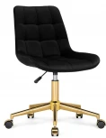 Компьютерное кресло Notta Честер черный (california 999) / золото 533181