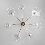 Умная потолочная люстра на штанге Eurosvet Jar 70128/7 золото (220V, шарики)