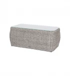 Журнальный столик из искусственного ротанга (гиацинт), цвет серый 4SIS Кальяри YH-S4663G TWgrey