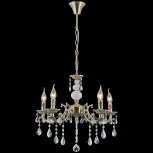 Подвесная люстра ILLUMICO IL9927-5PSQ-24 AB CASTOR (220V, на цепи, подсвечник, свеча)