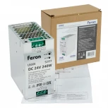 Трансформатор электронный для светодиодной ленты и оборудования на DIN-рейку 240W 24V Feron LB008 52137