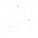 Бра Divinare Soprano 1341/02 AP-1 (220V)