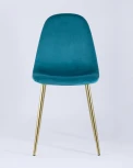 Стул Stool Group Валенсия велюр аквамарин золотые ножки УТ000004431
