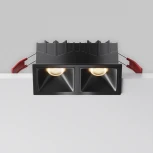 Встраиваемый светильник Maytoni Alfa LED DL043-02-10W3K-SQ-B-1 (220V)