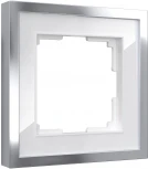 Рамка на 1 пост Baguette (белый/серебро) Werkel W0012850 (a060227)