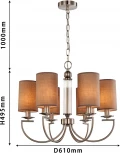 Подвесная люстра Favourite Argo 2934-6P