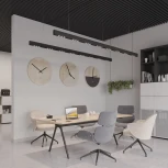 Трековый светильник для низковольтного шинопровода Novotech Flum 359513 черный LED 3W 48V 3000K