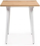 Стол раскладной Woodville Денвер Лофт 120 25 мм дуб вотан / белый матовый 506948