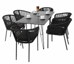 Обеденная группа на 6 персон, цвет темный 4SIS Милан Indoor-4SiS-2419 dark