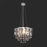 Подвесная люстра Eurosvet Lianna 10123/6 хром/прозрачный хрусталь Strotskis Smart (10114/6)