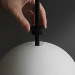 Подвесной светильник White Beads Pendant ImperiumLoft 40.2133-0 (85415-22) (LED, 220V, на проводе, шарики, бусы)