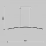 Подвесной светильник Maytoni Light Reflection MOD243PL-L18BSK (LED, 220V, на проводе)