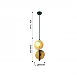 Подвесной светильник Favourite Sonnenblume 2356-2P (220V, на проводе, шарики)