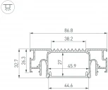 Профиль STRETCH-41-CEIL-CENTER-2000 WHITE (Arlight, Алюминий) 053527