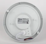 Настенно-потолочный светильник светодиодный со свето-шумовым датчиком ЭРА SPB-201-2-65K-018 (220V, круглые, IP65)