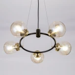 Подвесная люстра Citilux Планета CL105155 (220V, на тросе, шарики, молекулы)