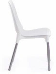 Обеденный стул Tetchair GENIUS (Металл,Пластик/Белый,Хром) 19115