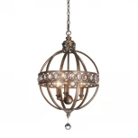 Подвесная люстра L'Arte Luce Fiumichino L51603.74 (220V, хрусталь, на цепи, свеча, шар)