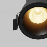 Встраиваемый светильник Maytoni Dip DL115-10W-2.7K-B (LED, 220V, круглые)