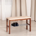 Банкетка BERYL Tetchair (Темный орех,Бежевый).