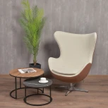 Кресло Bradex Home EGG STYLE CHAIR коричневый, экокожа (RF 0695)