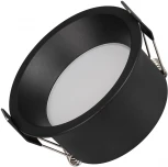 Светильник встраиваемый LED MS-BREEZE-BUILT-R104-12W Warm3000 (BK, 85 deg, 230V) (Arlight, IP20 Металл) 036621