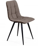 Стул UNO, бархат пепельно-бежевый 25 / чёрный конус Top Concept UNO 74695