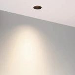 Встраиваемый точечный светильник под гипсокартон MS-RIALTO-TRIMLESS-R40-9W Warm2700 (BK, 36deg, 230V) (Arlight, IP20 Металл) 054471 (LED)