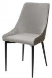Обеденный стул M-City ANIKA светло-серый меланж FC-01/ экокожа хаки RU-04